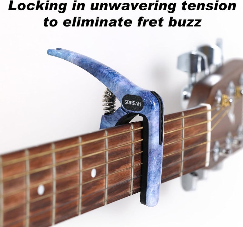 SDREAM Guitar Capo For 6-String Electric and Acoustic Guitars (Starry Blue) - Image 3